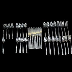 International Stainless Serenata Vintage Flatware 36 Pieces Mixed Lot